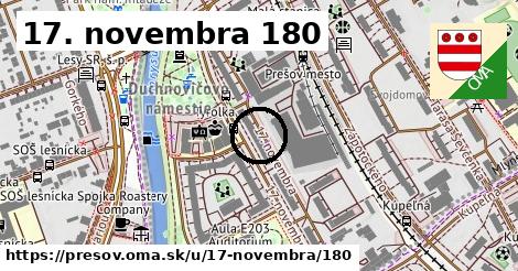 17. novembra 180, Prešov