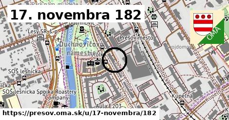 17. novembra 182, Prešov