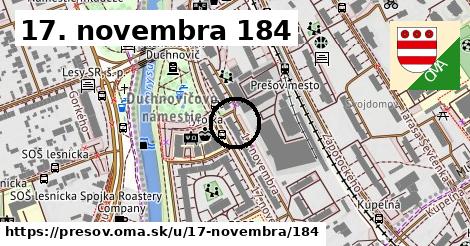 17. novembra 184, Prešov