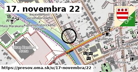 17. novembra 22, Prešov