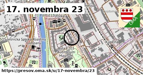 17. novembra 23, Prešov