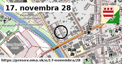 17. novembra 28, Prešov