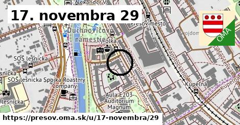 17. novembra 29, Prešov