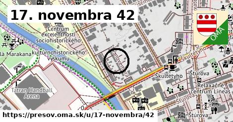 17. novembra 42, Prešov
