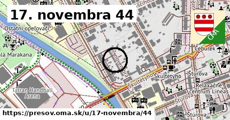 17. novembra 44, Prešov