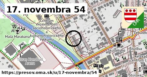 17. novembra 54, Prešov