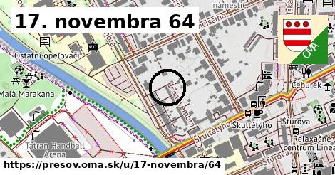 17. novembra 64, Prešov