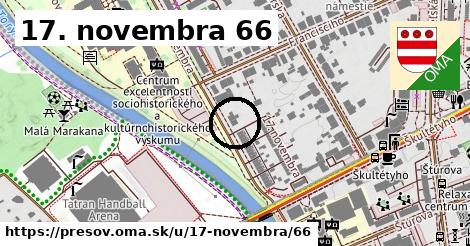 17. novembra 66, Prešov