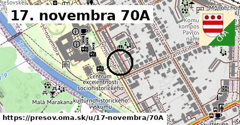 17. novembra 70A, Prešov