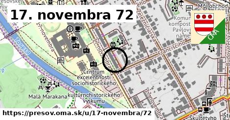 17. novembra 72, Prešov