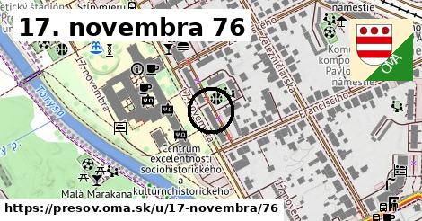 17. novembra 76, Prešov