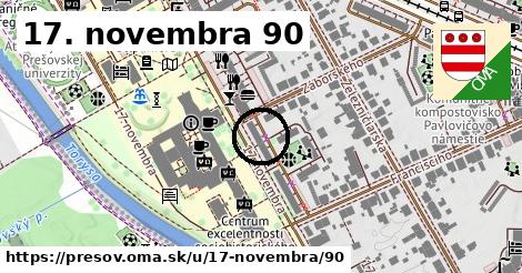 17. novembra 90, Prešov