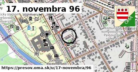 17. novembra 96, Prešov