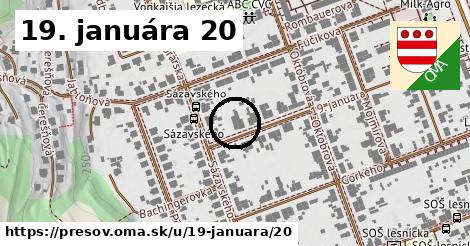 19. januára 20, Prešov