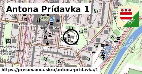 Antona Prídavka 1, Prešov