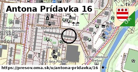 Antona Prídavka 16, Prešov