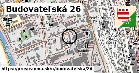 Budovateľská 26, Prešov