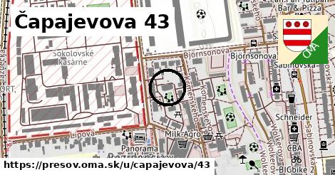 Čapajevova 43, Prešov