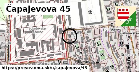 Čapajevova 45, Prešov