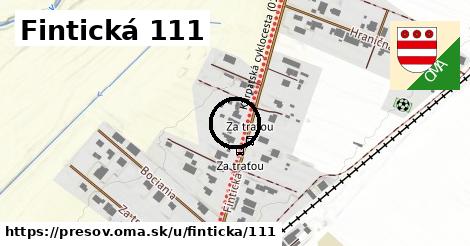 Fintická 111, Prešov