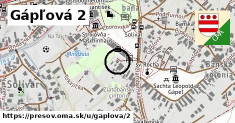 Gápľová 2, Prešov