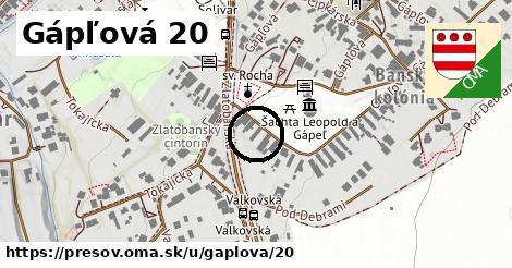 Gápľová 20, Prešov