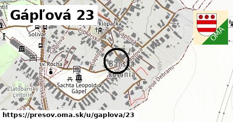 Gápľová 23, Prešov