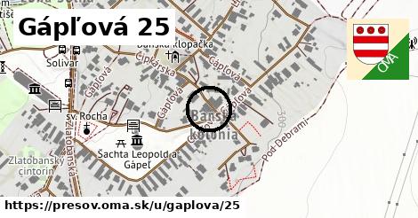Gápľová 25, Prešov
