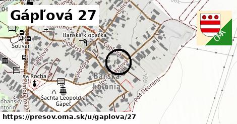 Gápľová 27, Prešov