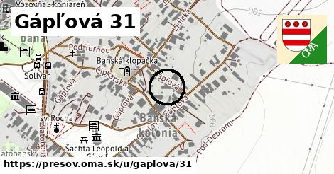 Gápľová 31, Prešov