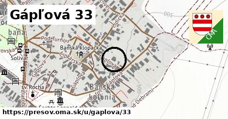 Gápľová 33, Prešov