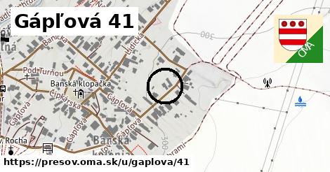 Gápľová 41, Prešov