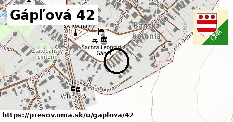 Gápľová 42, Prešov