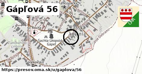 Gápľová 56, Prešov