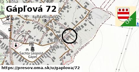 Gápľová 72, Prešov