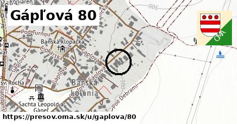 Gápľová 80, Prešov