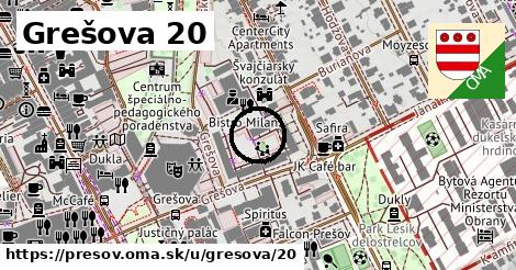 Grešova 20, Prešov