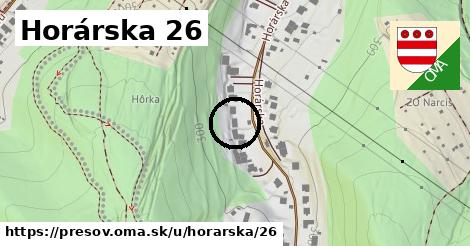 Horárska 26, Prešov