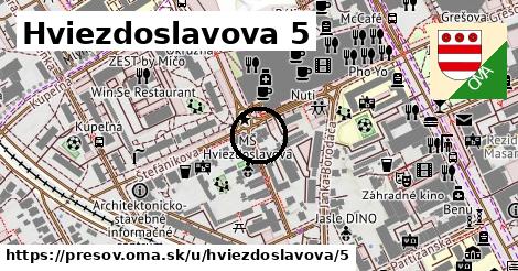 Hviezdoslavova 5, Prešov