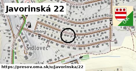 Javorinská 22, Prešov