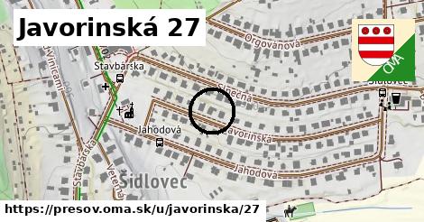 Javorinská 27, Prešov