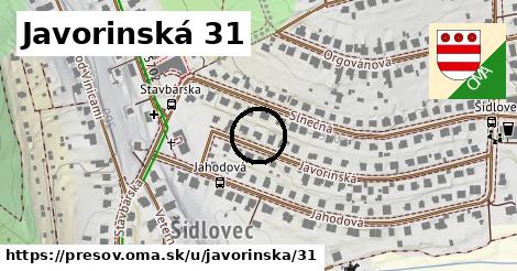 Javorinská 31, Prešov