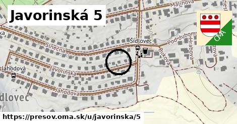 Javorinská 5, Prešov