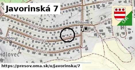 Javorinská 7, Prešov