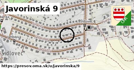 Javorinská 9, Prešov