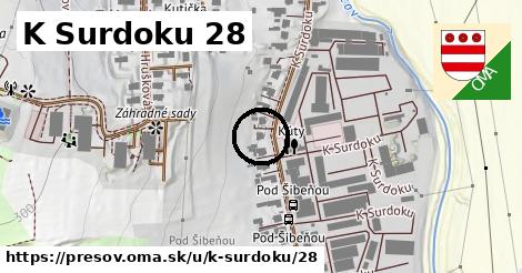 K Surdoku 28, Prešov