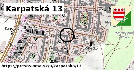 Karpatská 13, Prešov