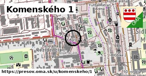 Komenského 1, Prešov