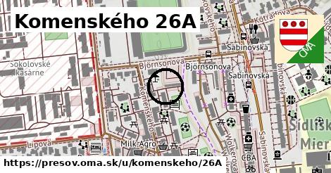 Komenského 26A, Prešov