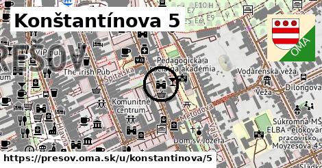 Konštantínova 5, Prešov